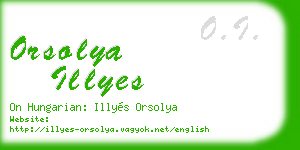 orsolya illyes business card